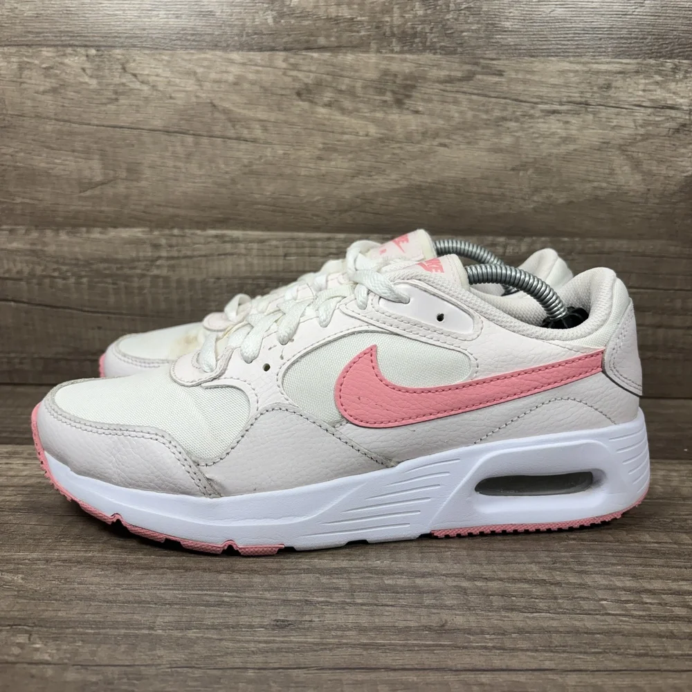 Nike Air Max White Pink Womens US Size 7.5 EUR 38.5 CW4554-601 Sneakers